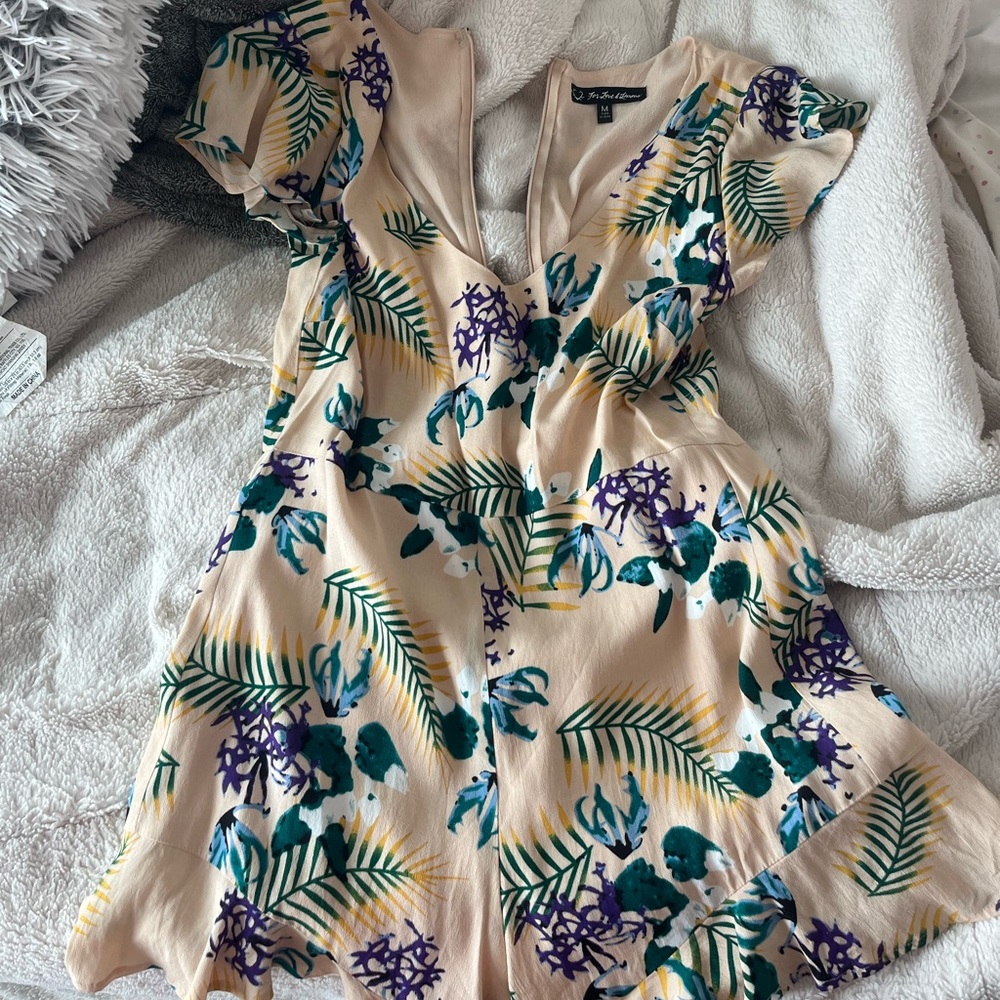 For love and lemons floral print romper